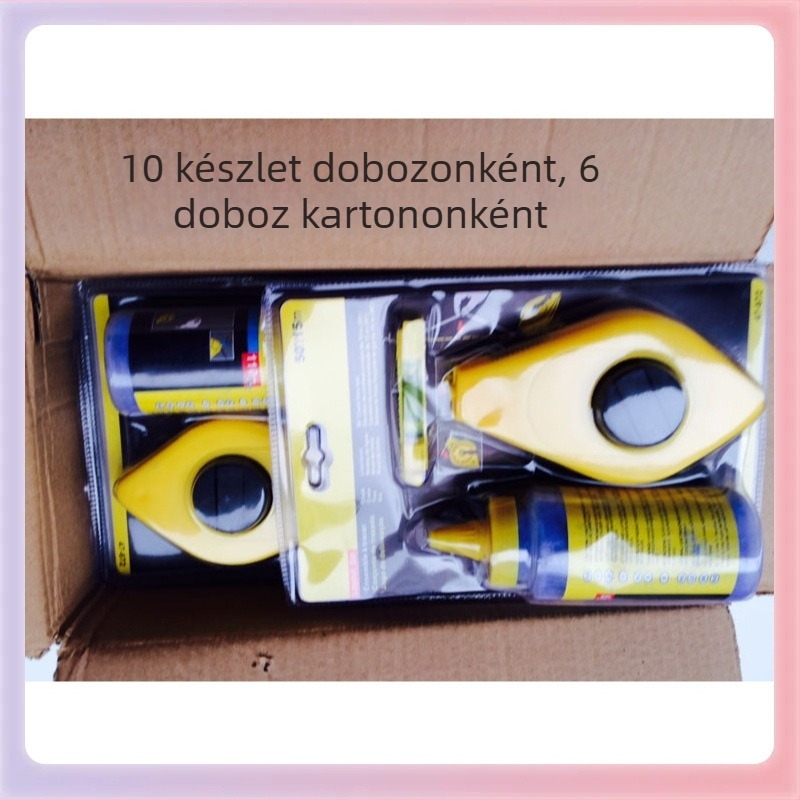 Krétavonal-jelölő eszköz műanyag kézi porelosztóval fameipari használatra (Anyag: Műanyag, Kézi működtetés, Porelosztó, Krétavonal)