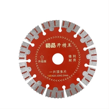 Ji Rui Gyémánt vágókorong betonhoz – falcsatornázáshoz, slotolt, modell 165x22.23x2.2mm, szinterelés
