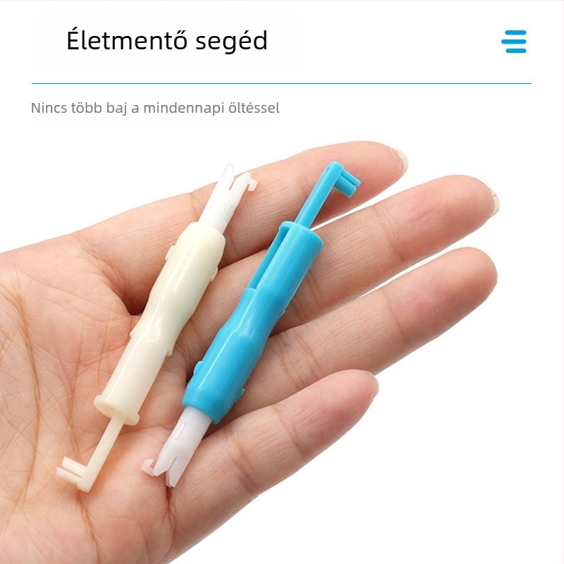 Needle Threader – Kétoldalas kialakítású tűhúzó eszköz varrógépekhez, gyors DIY szálhúzó Xing wei qiang