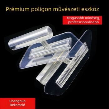 Áttetsző, sokszög alakú spatula festéshez kő textúrával – művészet eszköz