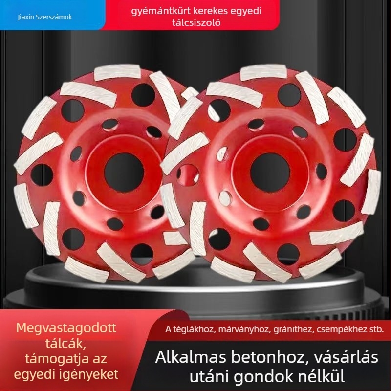 Gyémánt csiszoló korong kőfeldolgozáshoz | Modell 105-180 | Gyártási folyamat: forró préselés és sinterelés | Márka: King Kong jg