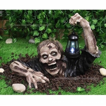 Halloween Zombi Lámpa Dísz – Anyag: Gyanta; Stílus: Horror; Változat: Szellem; Kategória: Díszek