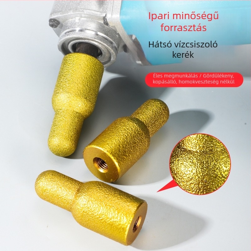 Szögcsiszoló hátsó vízhűtéses csiszolókerék kvarc kőhöz - elektroplattázott, kőfeldolgozás, márka Enjoy