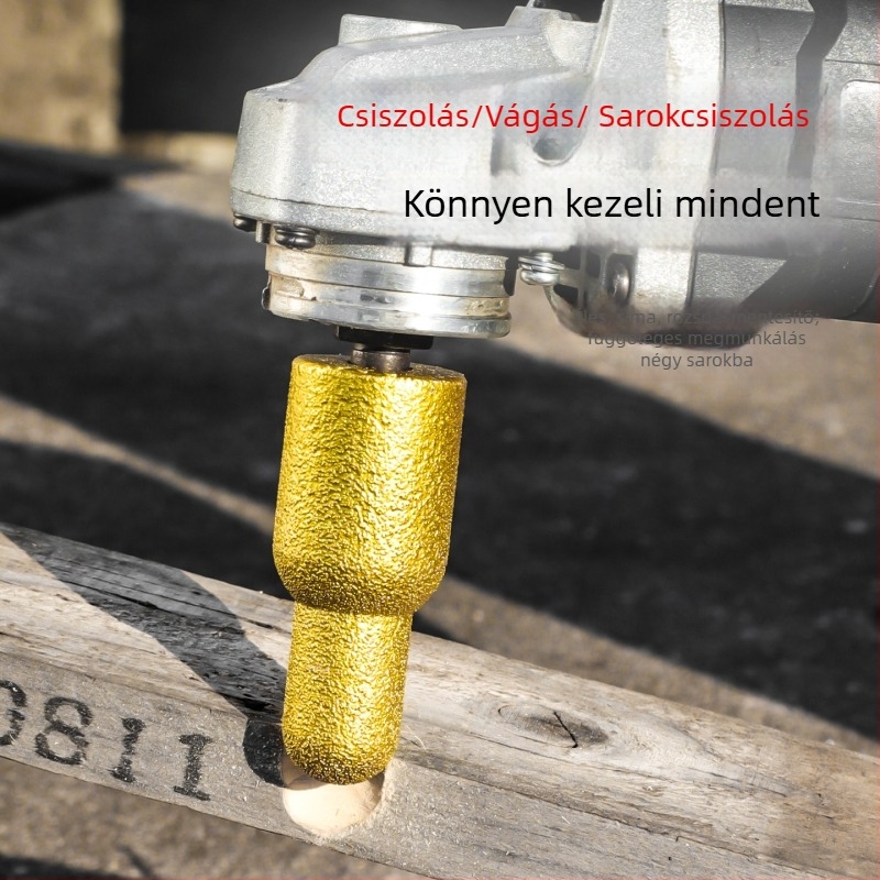 Szögcsiszoló hátsó vízhűtéses csiszolókerék kvarc kőhöz - elektroplattázott, kőfeldolgozás, márka Enjoy