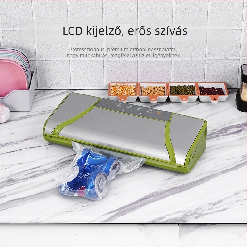 Fresh World TVS-2021 Háztartási vákuumcsomagoló gép, rozsdamentes acél, 220V, modell TVS-2021, tömítés