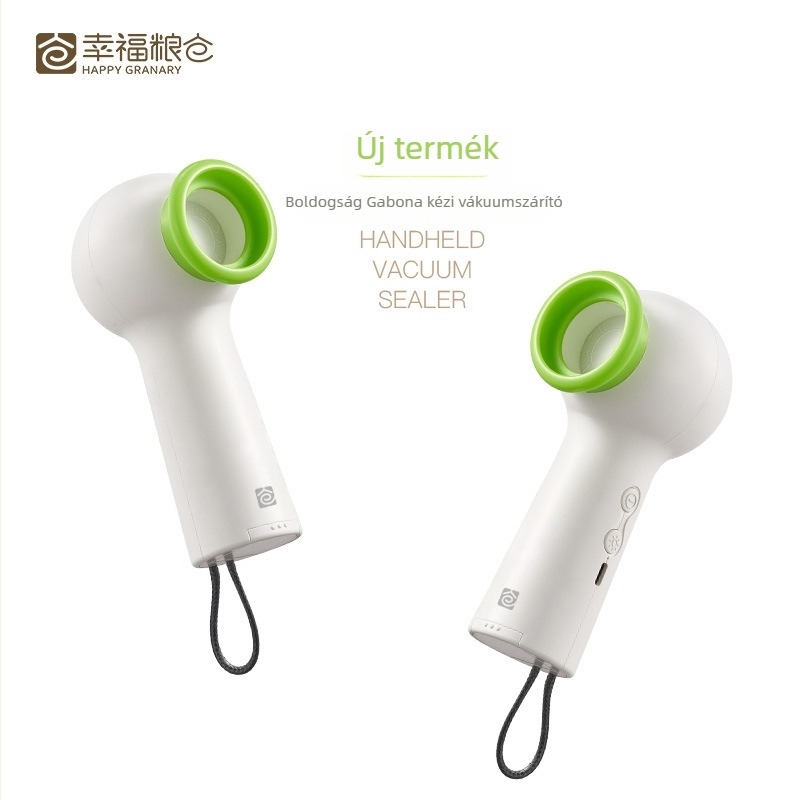Vákuumzáró készülék - hordozható, USB-tápellátású mini élelmiszermegőrző készülék (Modell ZK-08, Márka Happy granary, 5W, Kapacitás <500 ml)