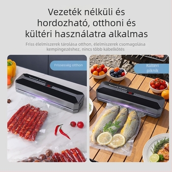 Teljesen automata vákuumzáró gép száraz és nedves használatra, kompakt élelmiszer-tartó készülék otthoni és üzleti felhasználásra