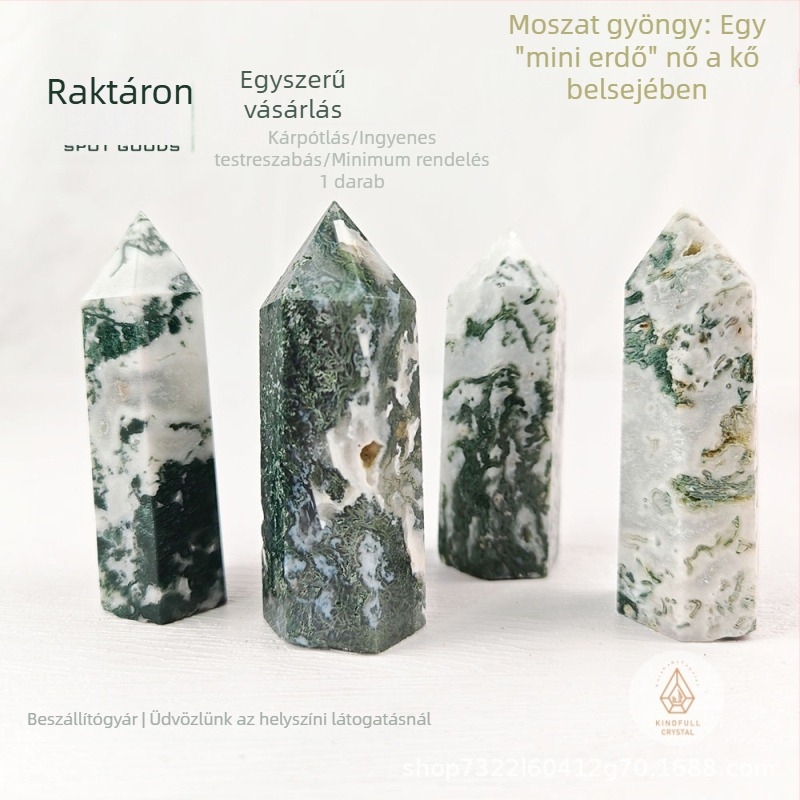 Kristályos oszlop természetes kőből | Helmsman Crystal | Modern minimalista stílus | Ajándék otthonra és irodába