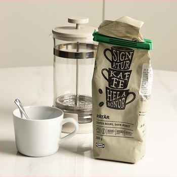 Élelmiszer tasak lezáró klipsz; alkalmas teához, tejporhoz és snackekhez