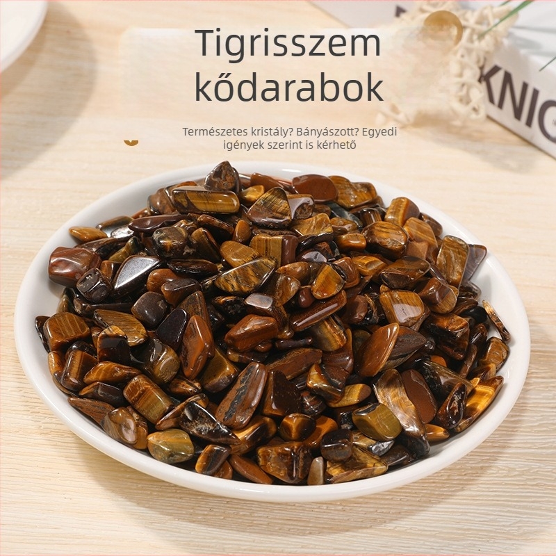 Természetes tigrisszem kvarc kavics akváriumi tájhoz, sárga tigrisszem kövecskék Buddha dekorációhoz