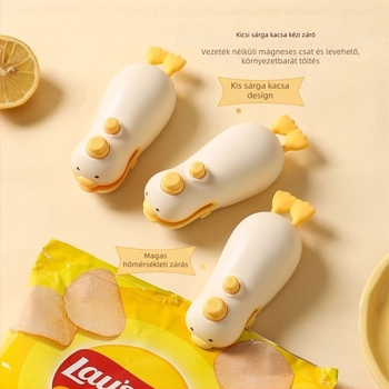 Mini újratölthető zárógép otthoni használatra – hordozható melegzáró a harapnivalók zacskóihoz