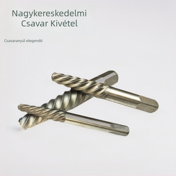 Törött csavarok kivonója és törött huzal eltávolító eszköz, csapágyacél, 5-6 darabos készlet