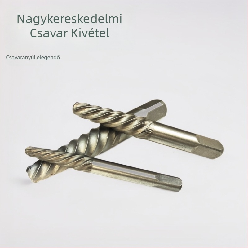 Törött csavarok kivonója és törött huzal eltávolító eszköz, csapágyacél, 5-6 darabos készlet