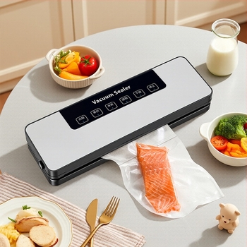 Háztartási vákuumzáró gép — Modell A digitális kijelző nélkül, 110W, 110–220V, ABS ház, kapacitás 500–1000 ml