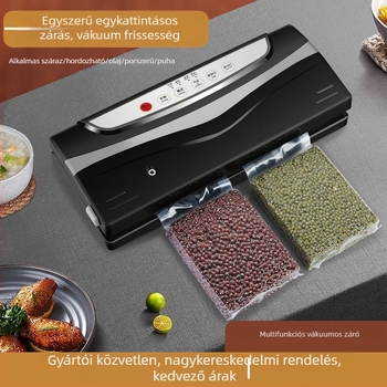 Vákuumzáró gép ZF-161, 110W, AC 100–240V, ABS anyag, 1,1 kg