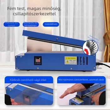 Kézi záróberendezés teafilter zacskók és alumíniumfóliás zacskók számára, háztartási használatra