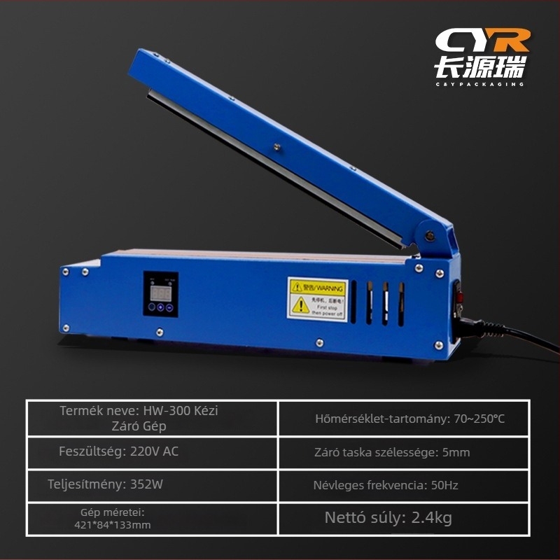 Kézi záróberendezés teafilter zacskók és alumíniumfóliás zacskók számára, háztartási használatra