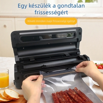 Vákuumzáró gép, modell Qh-215; 110W; 100-240V; ABS ház; 500 ml alatt