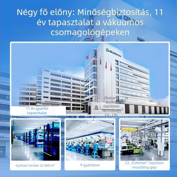 Vákuumzáró gép, modell Qh-215; 110W; 100-240V; ABS ház; 500 ml alatt