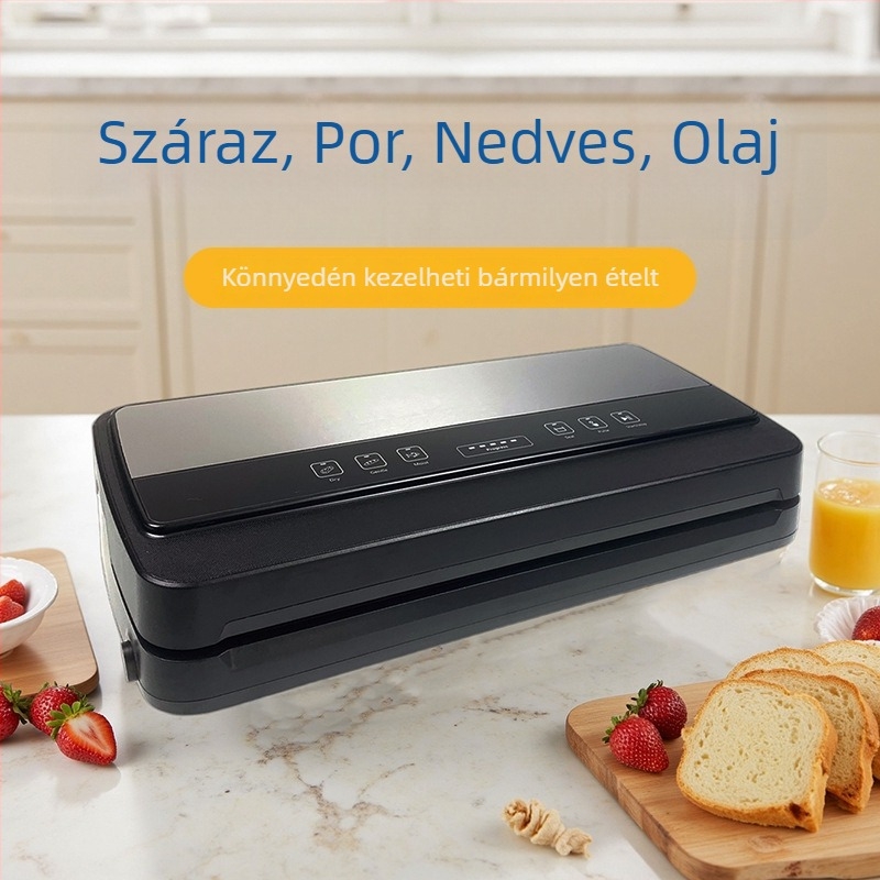 Vákuumzáró gép, modell Qh-215; 110W; 100-240V; ABS ház; 500 ml alatt