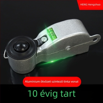 Kézi működtetésű alumínium ötvözet tintatartályos szintező eszköz farészáruhoz és vízvezetékhez, modell HS-04560, márka Henshuo, dekoratív ácsmunka és szerelvények