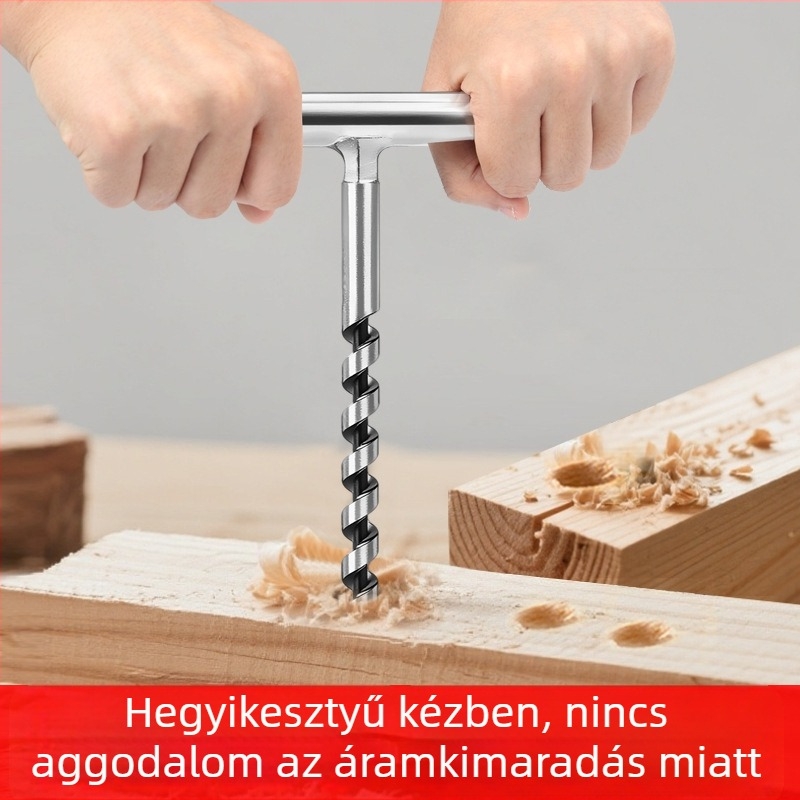 Jingfan kézi fúró – faipari kézi fúró, manuális lyuknyitó, régi stílusú