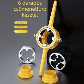 Mekla 6-darabos PPR vízvezeték menetesítő készlet - műanyag csőhüvely eszköz