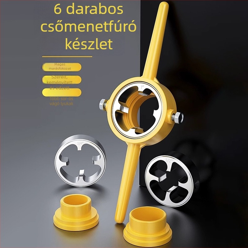 Mekla 6-darabos PPR vízvezeték menetesítő készlet - műanyag csőhüvely eszköz