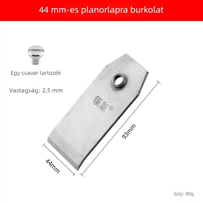 Faipari planoló pengeszárny fedél mangán acélból – kézi toló planoló kiegészítő