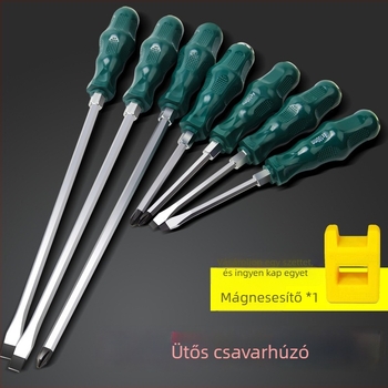 Mágneses és izolált csavarhúzó készlet Cr-Mo acélból, 0,2 kg, tartalmaz Phillips, lapos és Torx fejűek