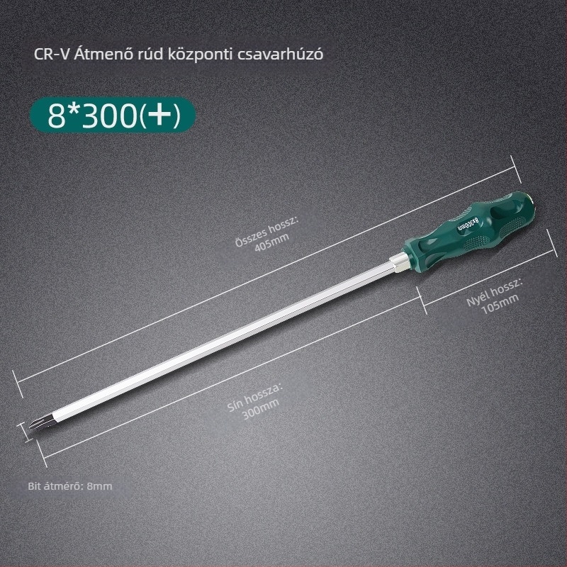 Mágneses és izolált csavarhúzó készlet Cr-Mo acélból, 0,2 kg, tartalmaz Phillips, lapos és Torx fejűek