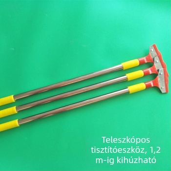 Dingzhen Rozsdamentes acél teleszkópos kaparó üveg- és padlótisztításhoz