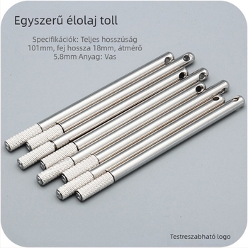 Edge oil pen bőr DIY-hoz, vas élkezelő eszköz olajos kezeléshez, 10 darab csomagban, 100 darab a dobozban