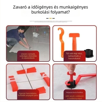 Fali csempe szintező klipsz – burkoló és pozícionáló eszköz