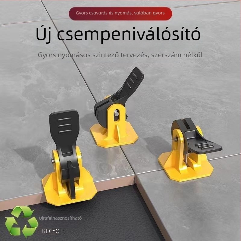 Fali csempe szintező klipsz – burkoló és pozícionáló eszköz