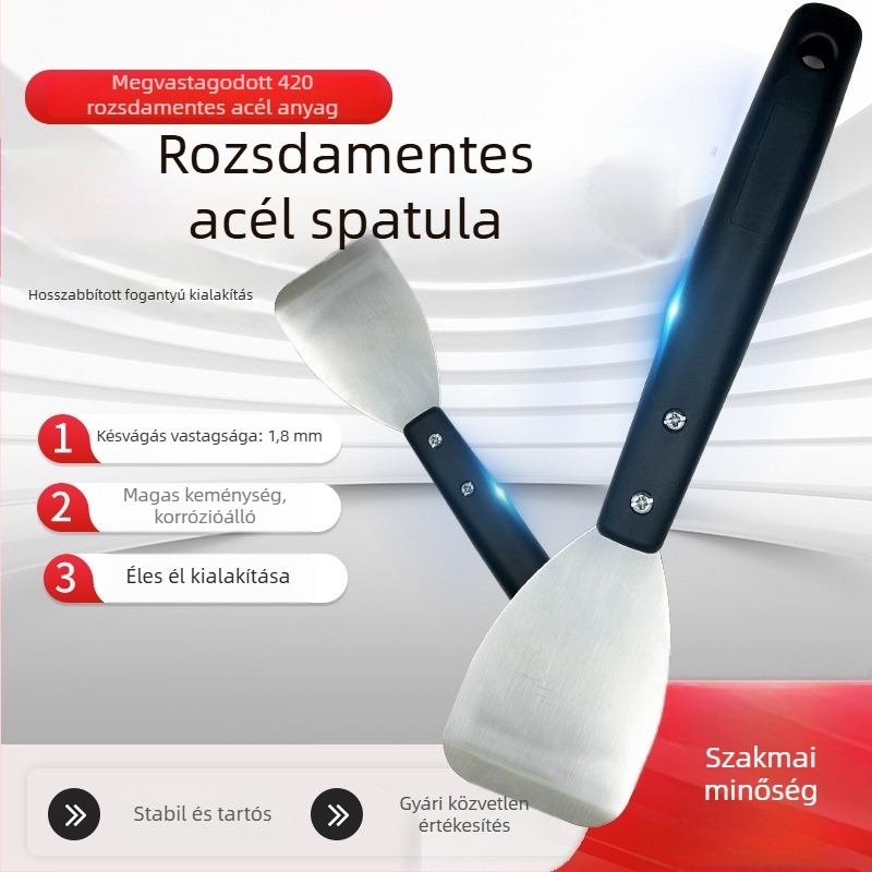 Putty Knife és kaparó hosszú nyéllel, éles pengével, vakoláshoz, gletteléshez, festéshez és cementes csempék kaparáshoz