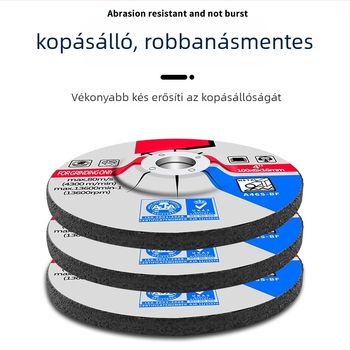 Sarokcsiszoló vágókorong, ultra vékony, gyanta kötésű, 3000 RPM, fémhez és rozsdamentes acélhoz, gyémántos