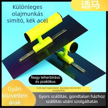 Vakoló spatula műanyag nyéllel, lapos penge, vastagság 0,6 mm, eredet: Anhui, Kína, márka: Egyéb