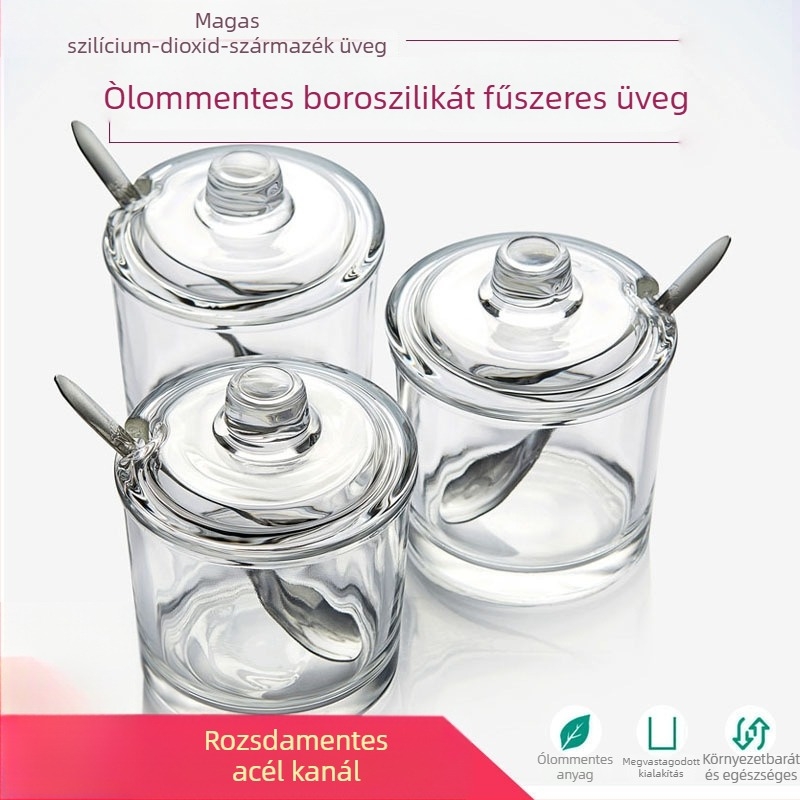 Konyhai fűszertartó készlet – sótartó üvegek, tároló üvegek, modern minimalista stílus, 2023-ben bemutatva