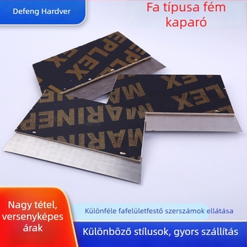 Fából készült nyelű glett spatula, Defeng hardware tools, Wood scraper modell, gletteléshez