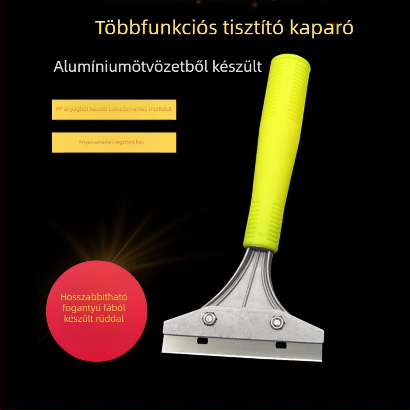 Súroló pengével ellátott spatula — műanyag test és műanyag fogantyú, padlók, falak és csempe közötti tisztításra; Kexin márka, Shovel blade sorozat