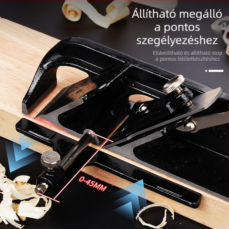 Kézi planer, európai stílusú, vágásra és élkiegyenlítésre szolgáló eszköz, állítható