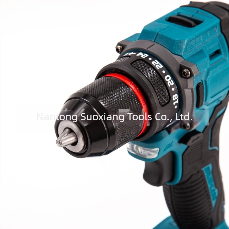 21V vezeték nélküli brushless fúró-csavarbehajtó pisztoly markolattal, multifunkcionális, két sebesség, lítiumakkumulátor