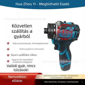 Vezeték nélküli ütvecsavarozó, brushless motor, újratölthető Li‑ion akkumulátor, állítható sebesség, előre/ hátra forgás