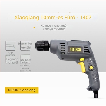 Xiaoqiang 220V kézi fúró, pisztolyfogantyúval, multifunkcionális otthoni eszköz és elektromos csavarhúzó 1407