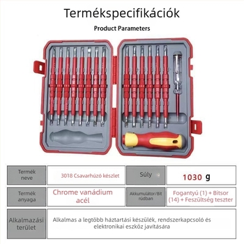 29-in-1 Izolált mágneses kereszfejű csavarhúzó készlet, CR-V acél