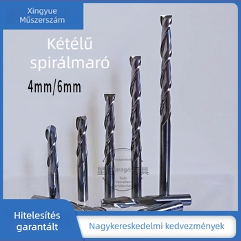 Dupla élű wolfrámsavacél síkmaró, hengertest Ø4–6 mm; vágási átmérő 4–6 mm; maximális vágási mélység 3–52 mm