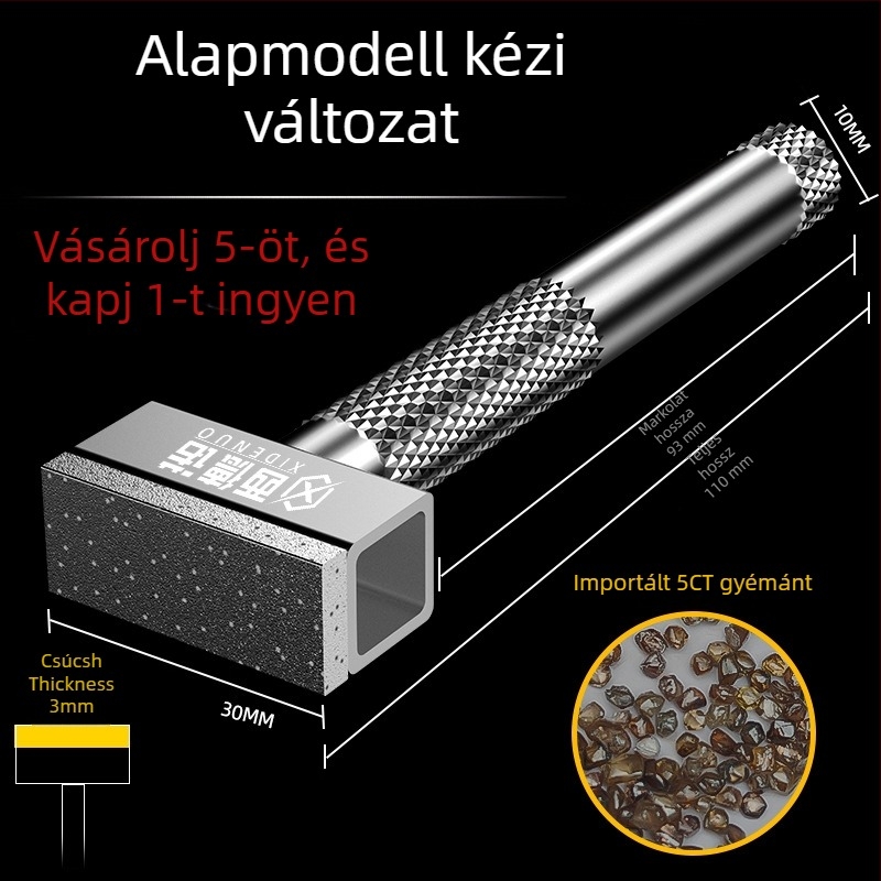 Sideno kézi csiszoló eszköz, korongos csiszoló, formázó kés, gyémánt toll és gyémánt javító csiszoló