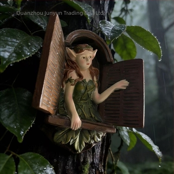 Gyanta díszfigura tündér-elf, európai stílusú, játékos kinézetű, modell E-871