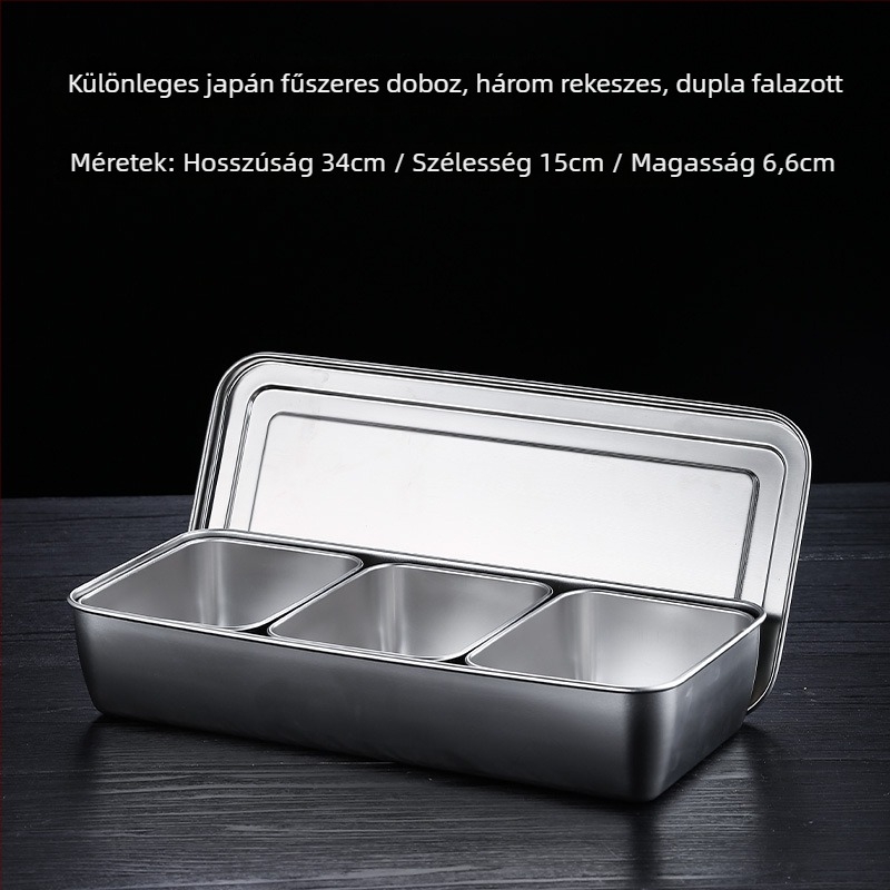 Akril fűszertartó kanállal — átlátszó, szilárd fűszertároló, modern letisztult stílus, kiváló minőség